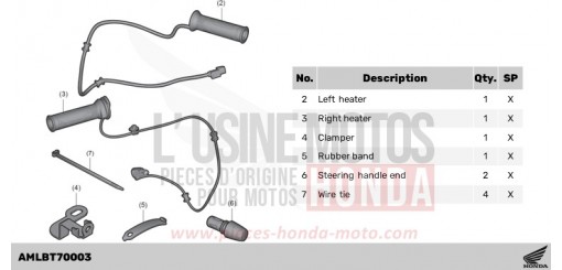 GRIP HEATER CB750AP de 2023